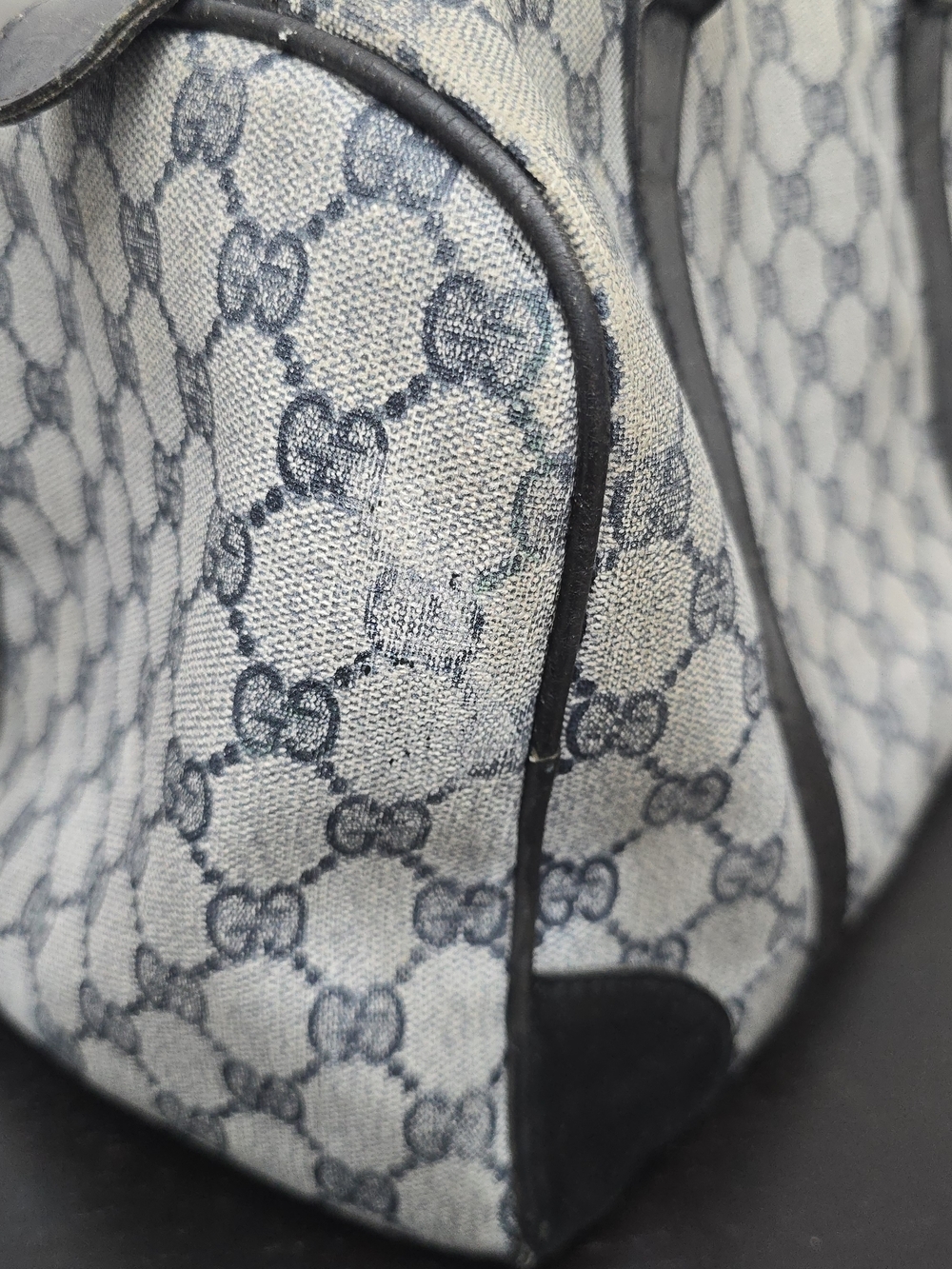 Gucci Monogram Boston Bag in Tan and Black - Picture 13 of 13